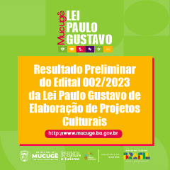 Imagem da página Resultado Preliminar do Edital 002/2023 de Elaboração de Projetos Culturais com Ênfase no Audiovisual. 